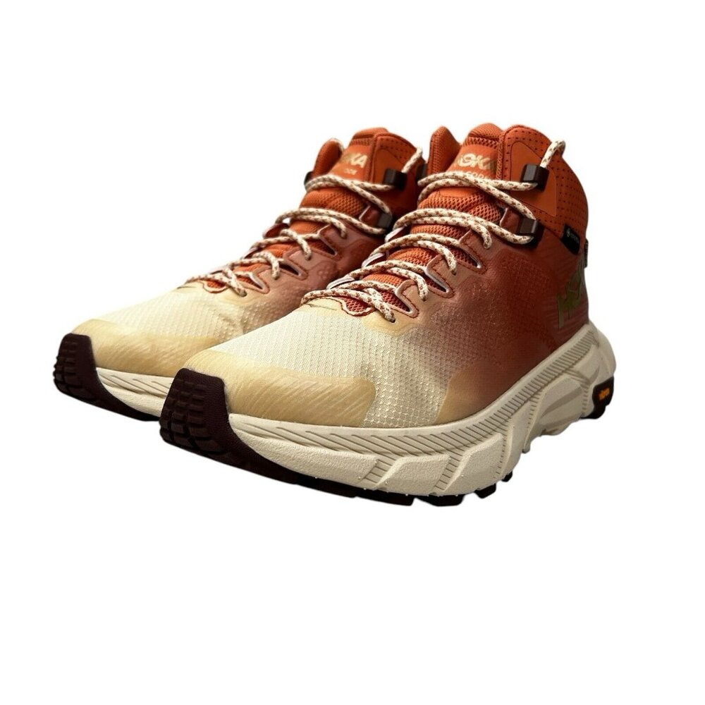 Hoka One One Trail Code GTX Sunbaked Trail Red Hiking Boots Women's Sz 7 - 11 B - Picture 6 of 9